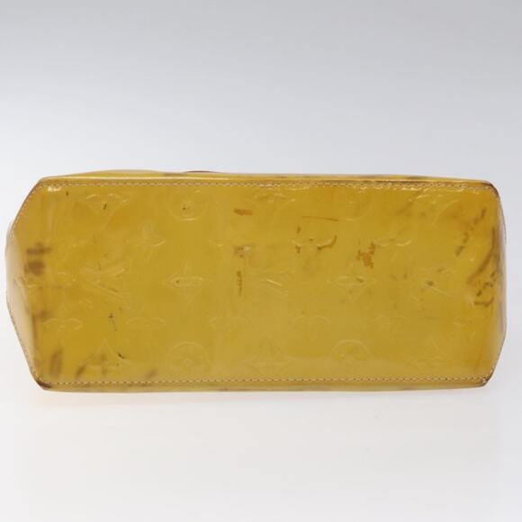 LOUIS VUITTON Monogram Vernis Reade PM Hand Bag Beige M91334 - Picture 9 of 12